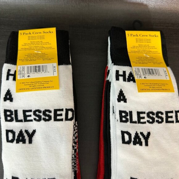 NEW - Schitts‎ Creek socks novelty graphic design crew socks lot 0f 2 packs - Picture 6 of 7